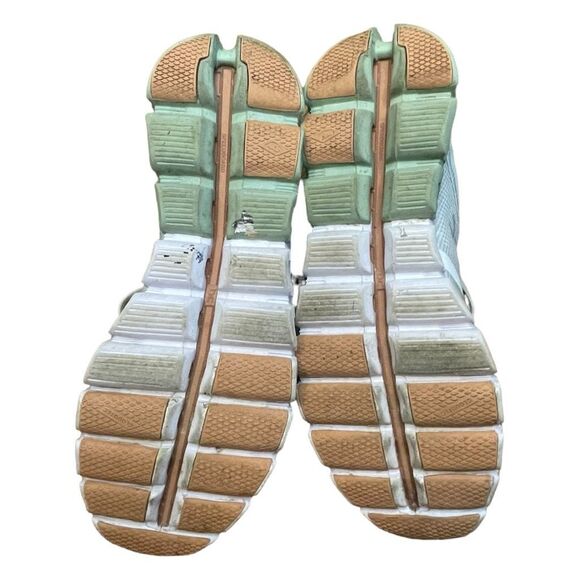 On Running Cloudflow Road Running Shoe Aloe Green Mesh Upper Athletic Sneaker 9. - Picture 8 of 12